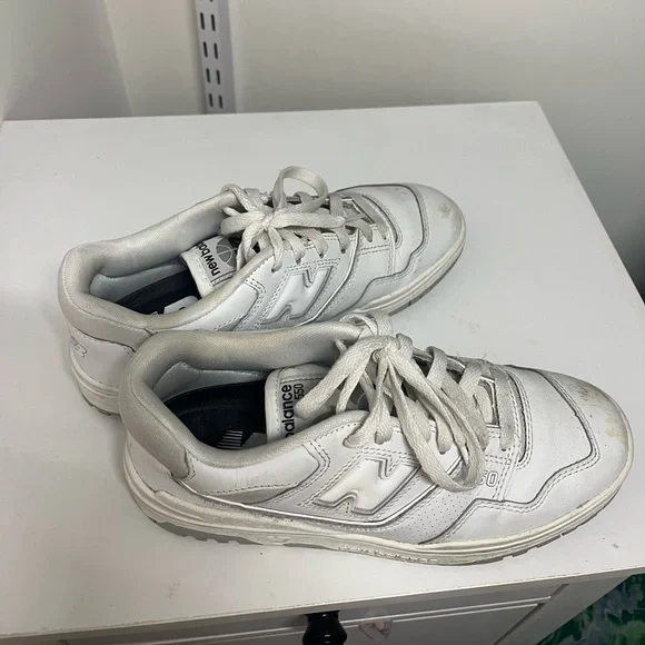 new balance 550s white grey size 6.5M/8 W - Picture 2 of 6
